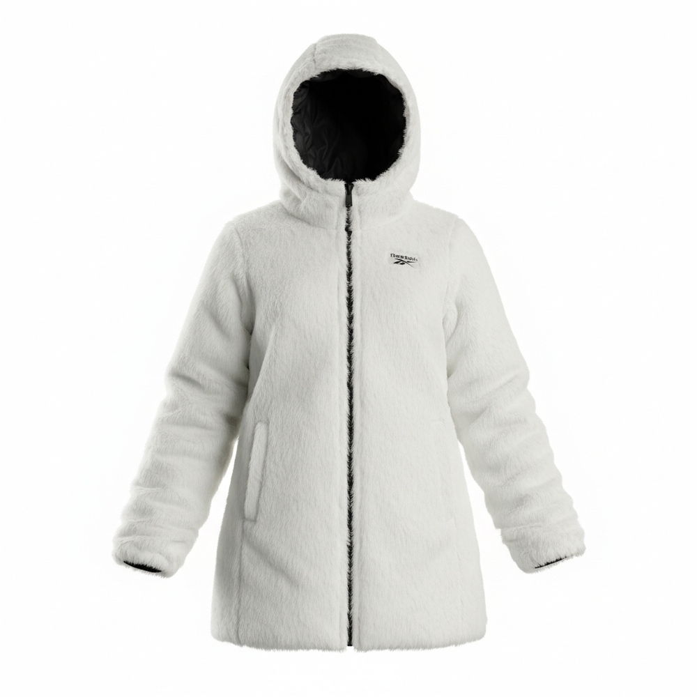 Reebok Women's Black Hooded Puffer Coat - Picture 2 of 7